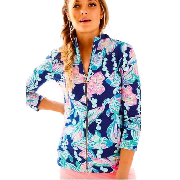 Lilly Pulitzer Tops - Lilly Pulitzer Reagan UPF 50+ Zip Up Jacket XS